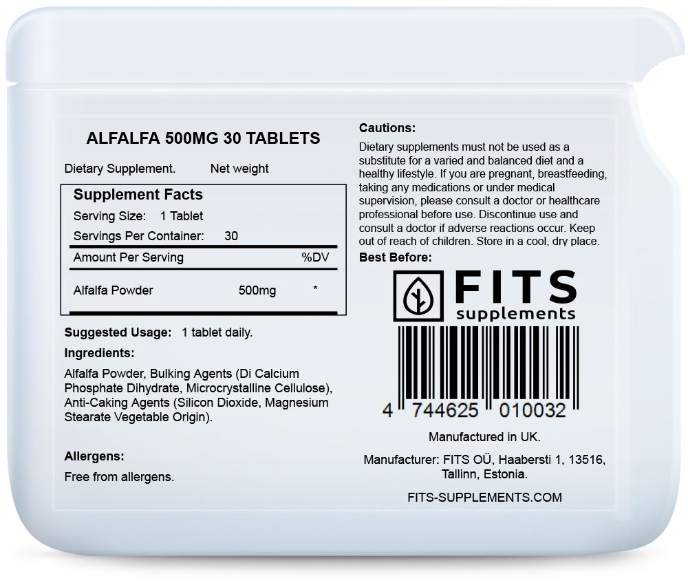 Alfafa 500mg 30 tablet