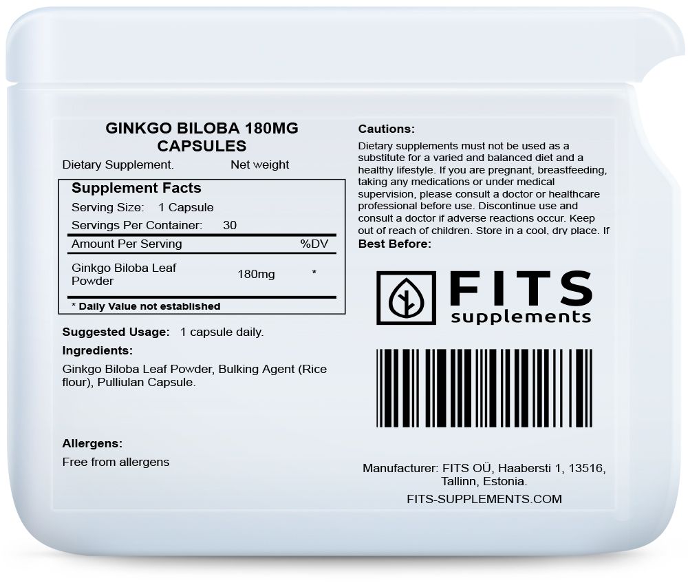 Ginkgo Biloba 180mg 30 kapsul