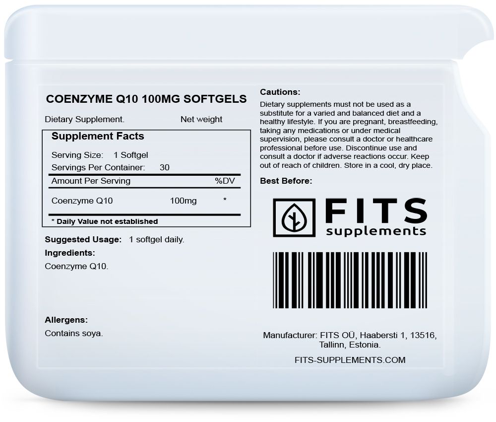 Koenzim Q10 100mg 30 mekane kapsule