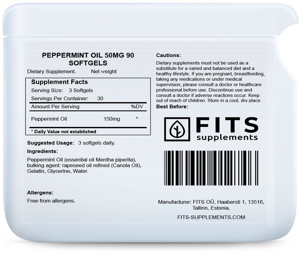 Ulje paprene metvice 50mg 90 mekane kapsule