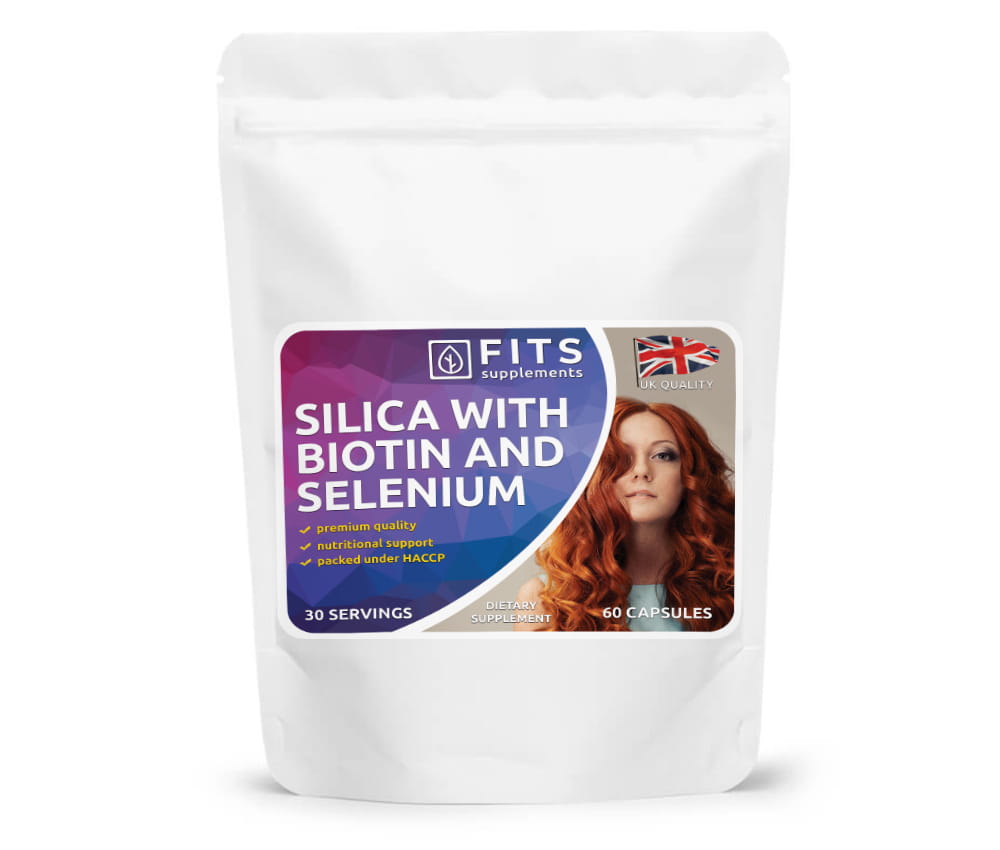 Silika z biotinom in selenom 60 kapsul