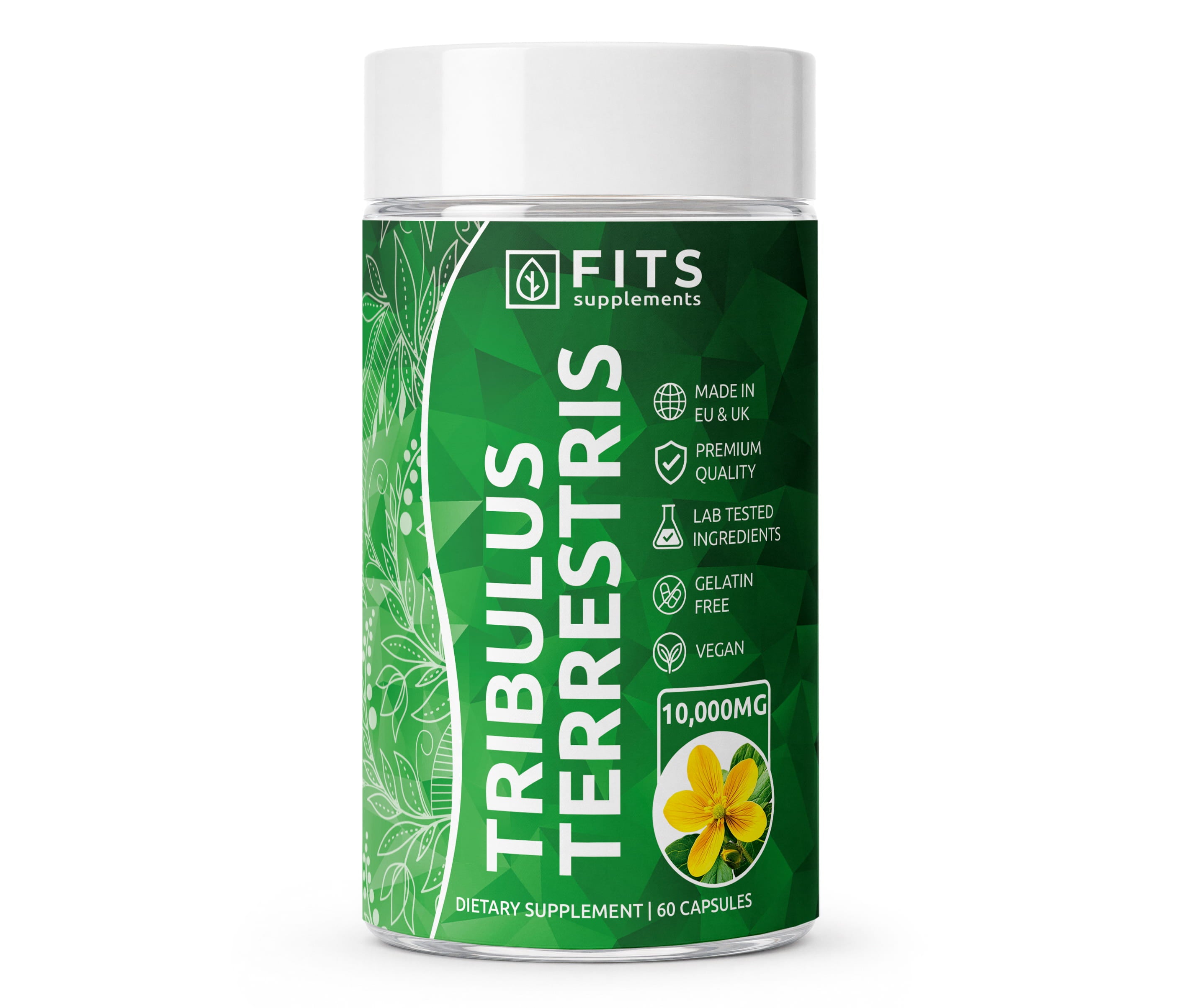 Tribulus Terrestris 10000 mg, 60 kapsul