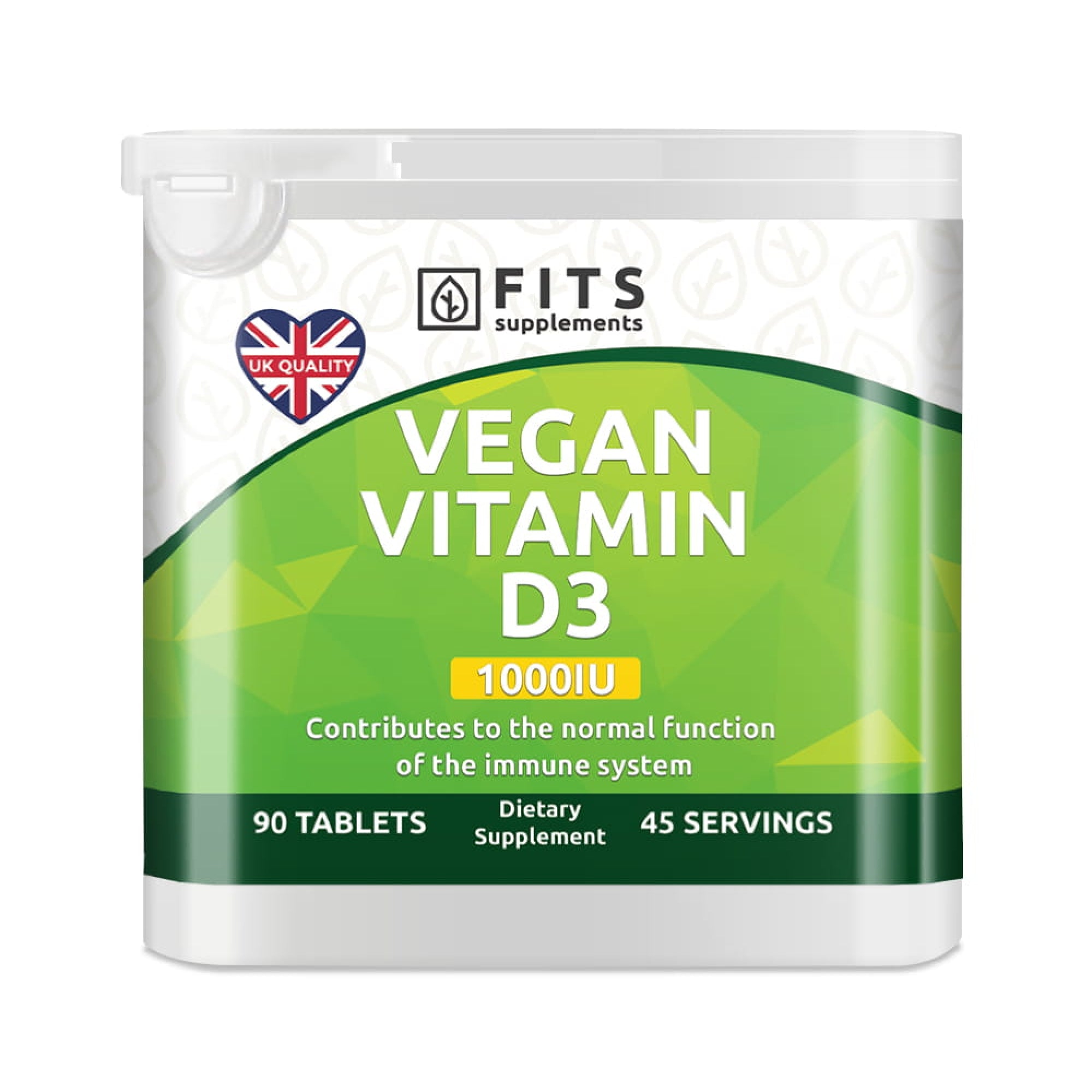 Veganski vitamin D3 1000 IU 90 tablet