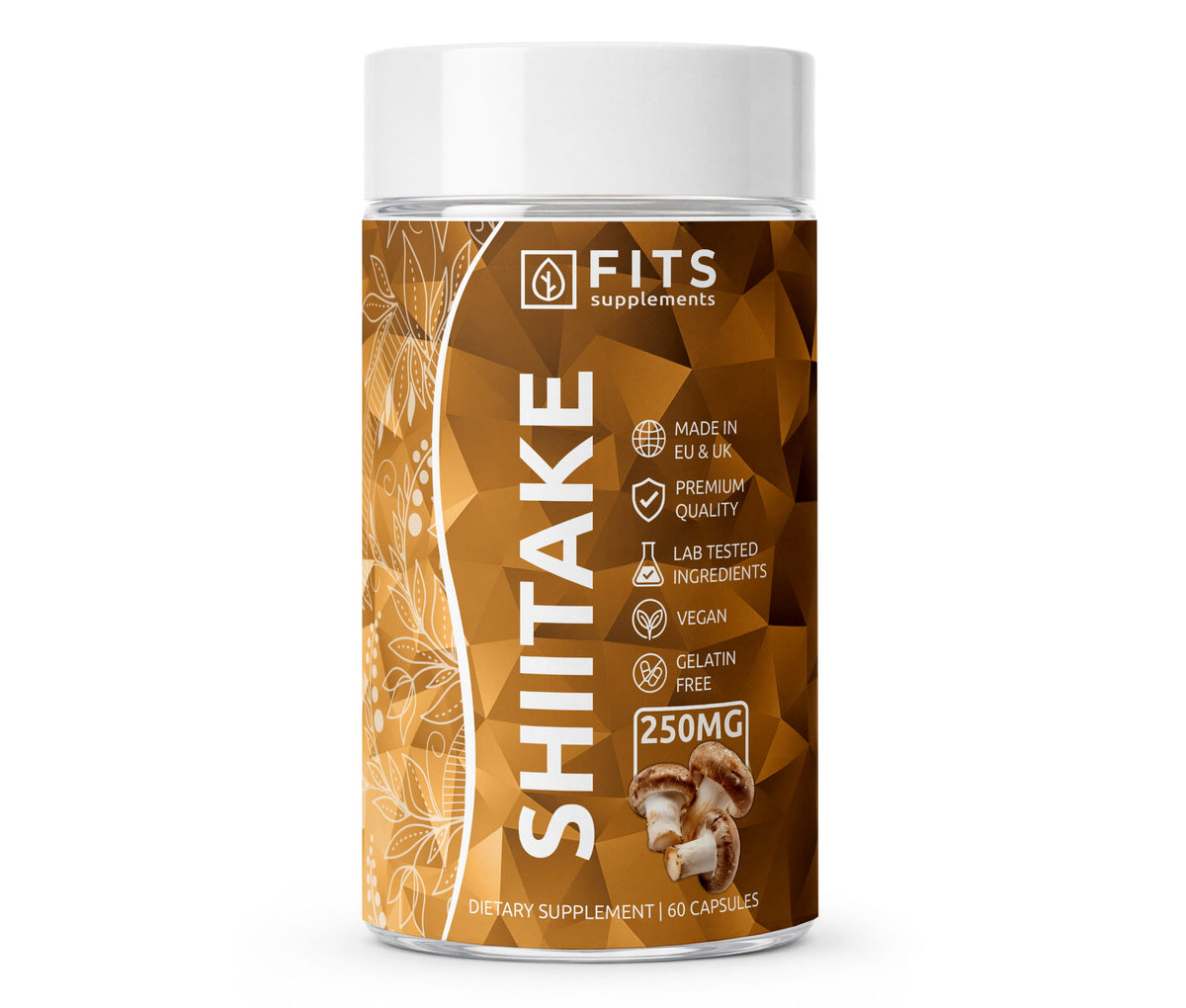 Organski Shiitake 250mg 60 kapsul