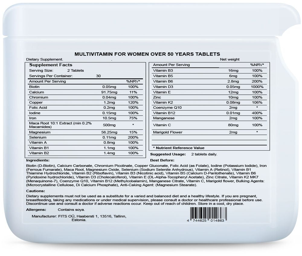 Multivitamin za žene preko 50 godina 60 tableta