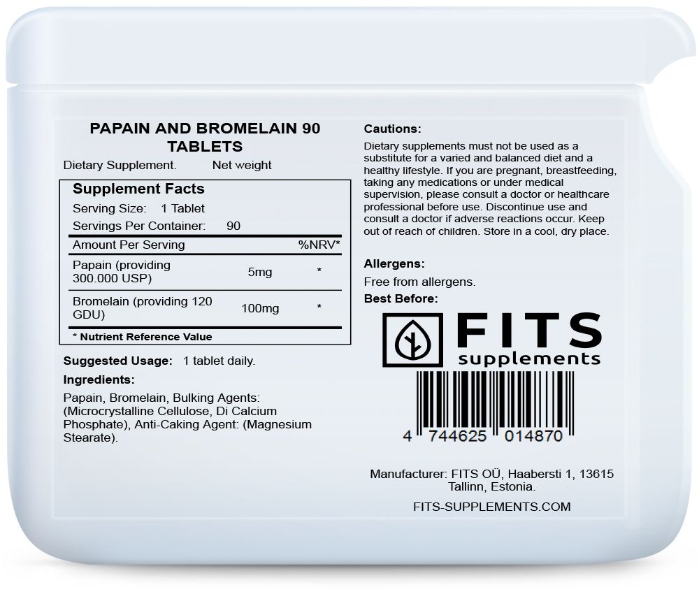 Papain i Bromelain 90 tableta