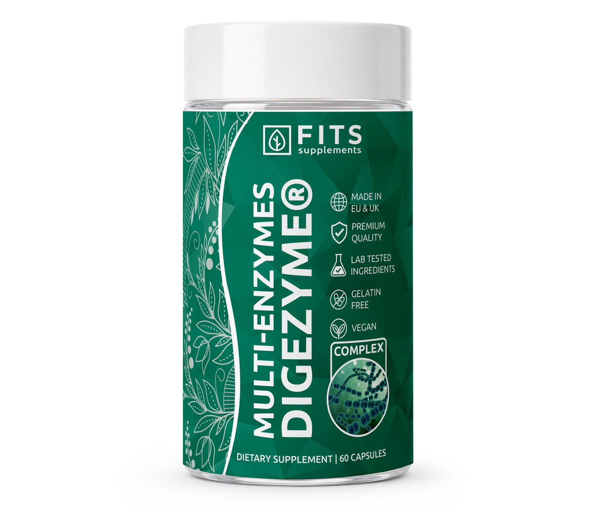 Kompleks več encimov DigeZyme® 300 mg 60 kapsul