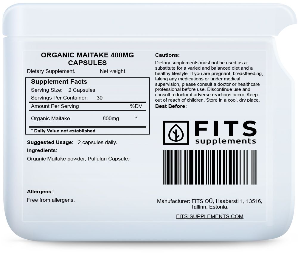 Organski Maitake 400mg 60 kapsula