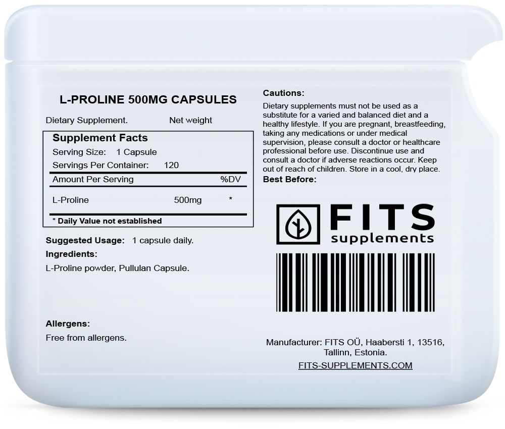 L-Prolin 500mg 120 kapsul