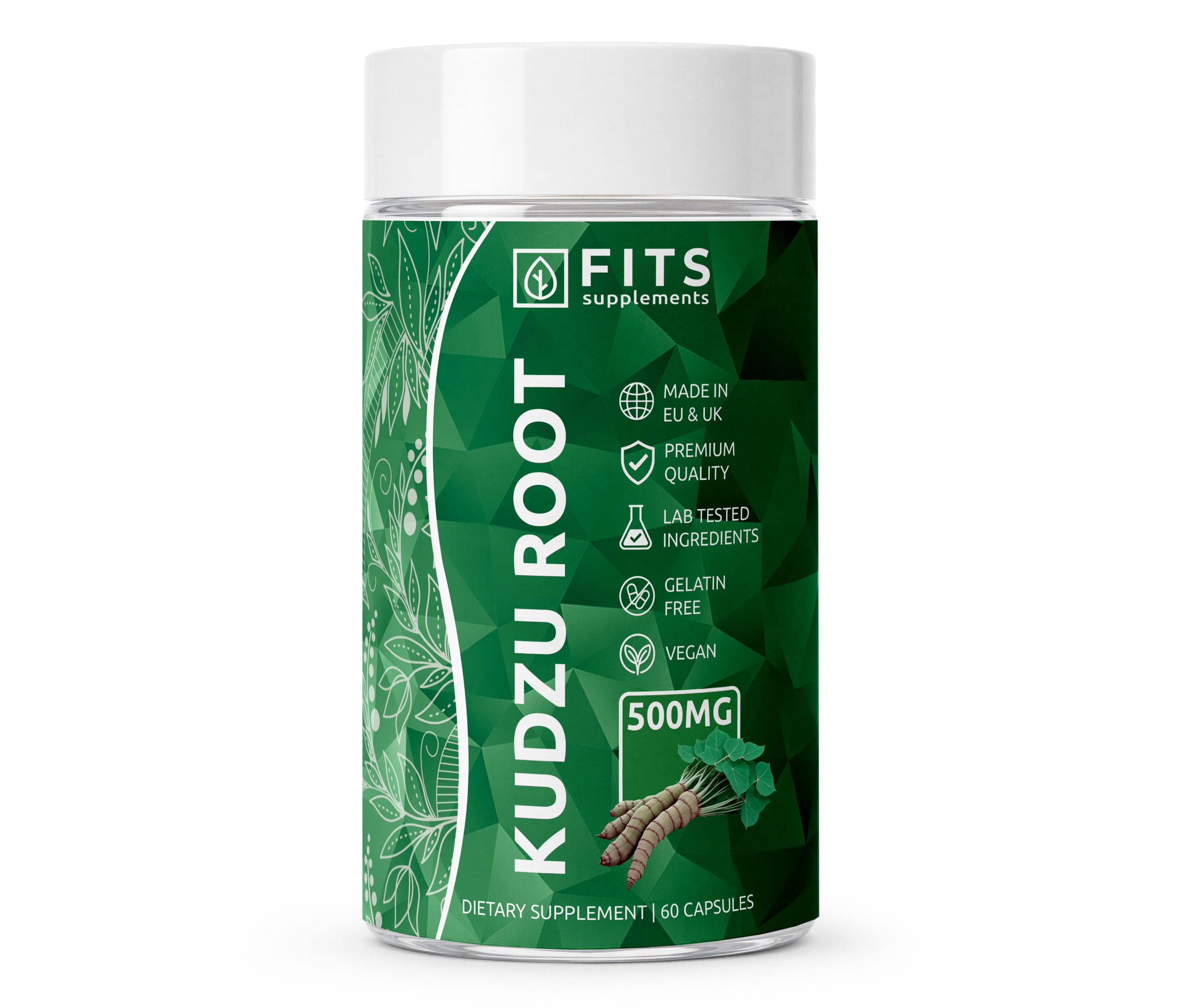 Kudzu Root 500mg 40% Isoflavones 60 capsules