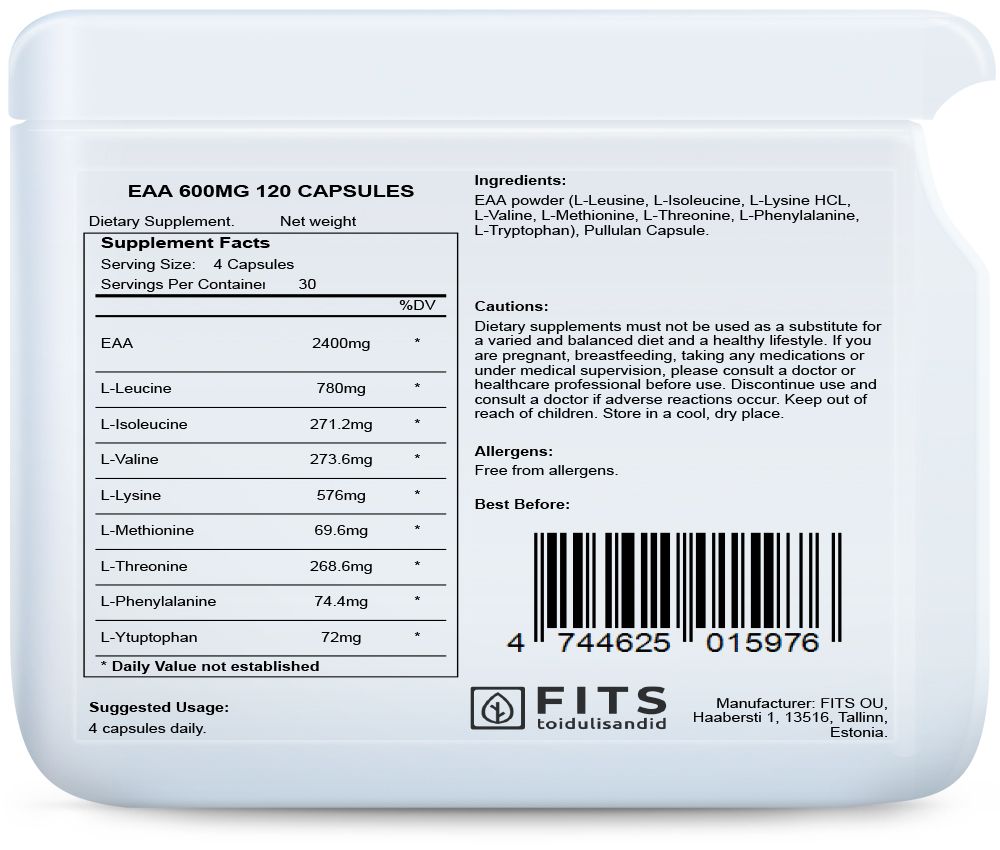 EAA 600mg 120 kapsul