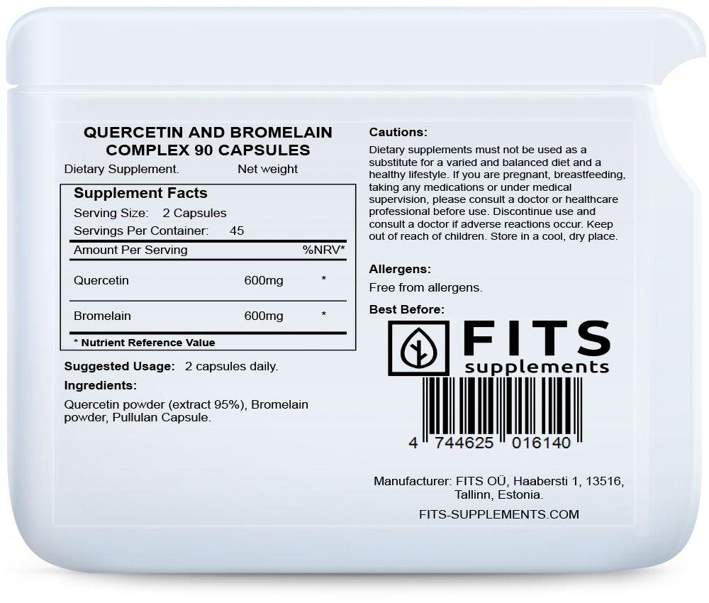 Kompleks kvercetina i bromelaina 90 kapsula