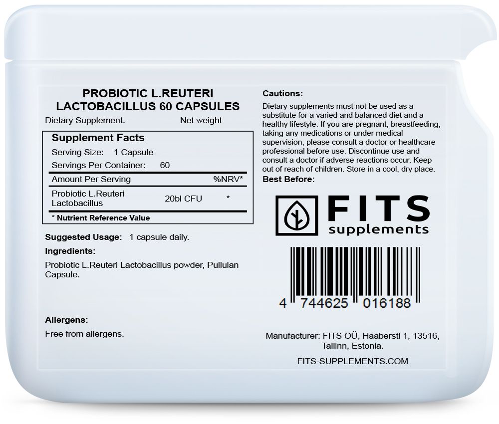 Probiotik L. Reuteri Lactobacillus 60 kapsula
