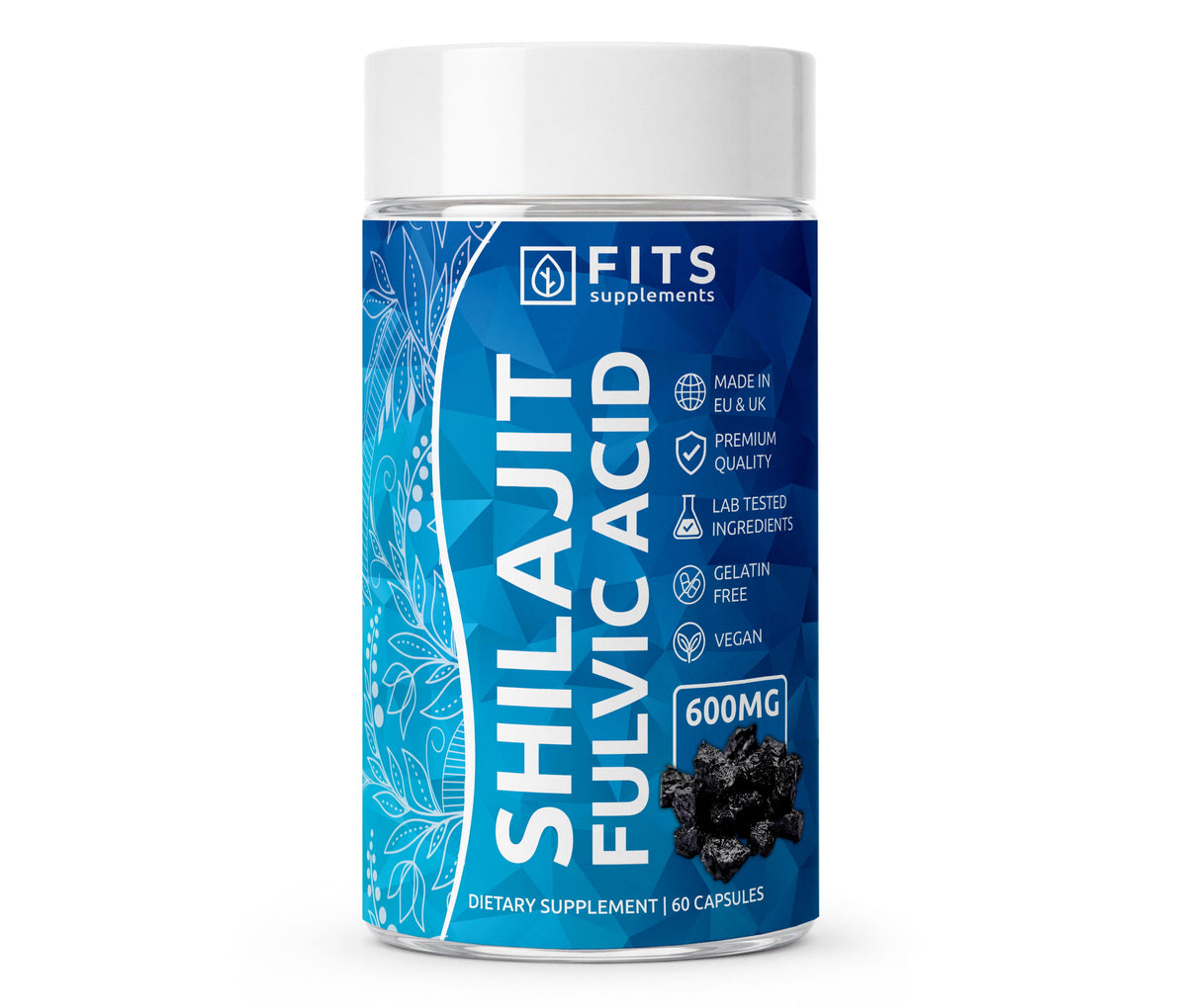 Shilajit Fulvic acid 600mg 60 capsules