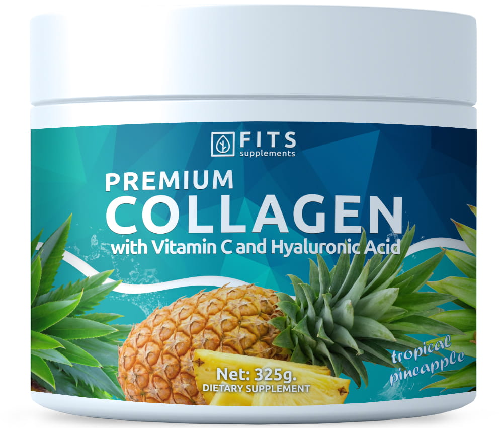 Premium kolagen tropski ananas 325 g prašek