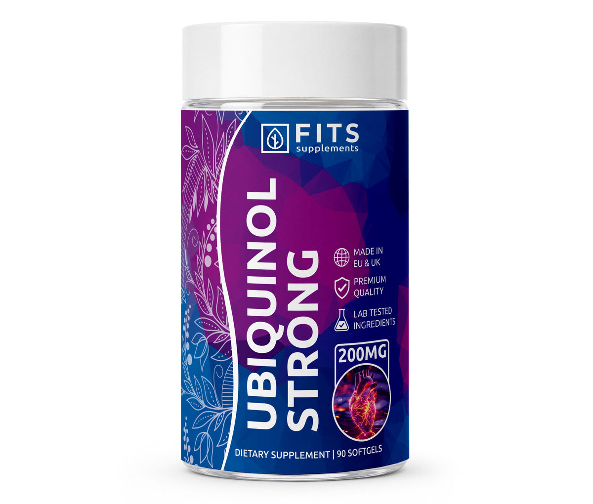Ubiquinol Strong 200 mg, 90 mehkih kapsul